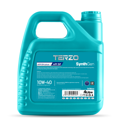 TERZO SynthGen 10W40 1L 4L Engine Oil API SN Plus API SP Automotive Engine Lubricants 5W30 10W40 Engine Oil