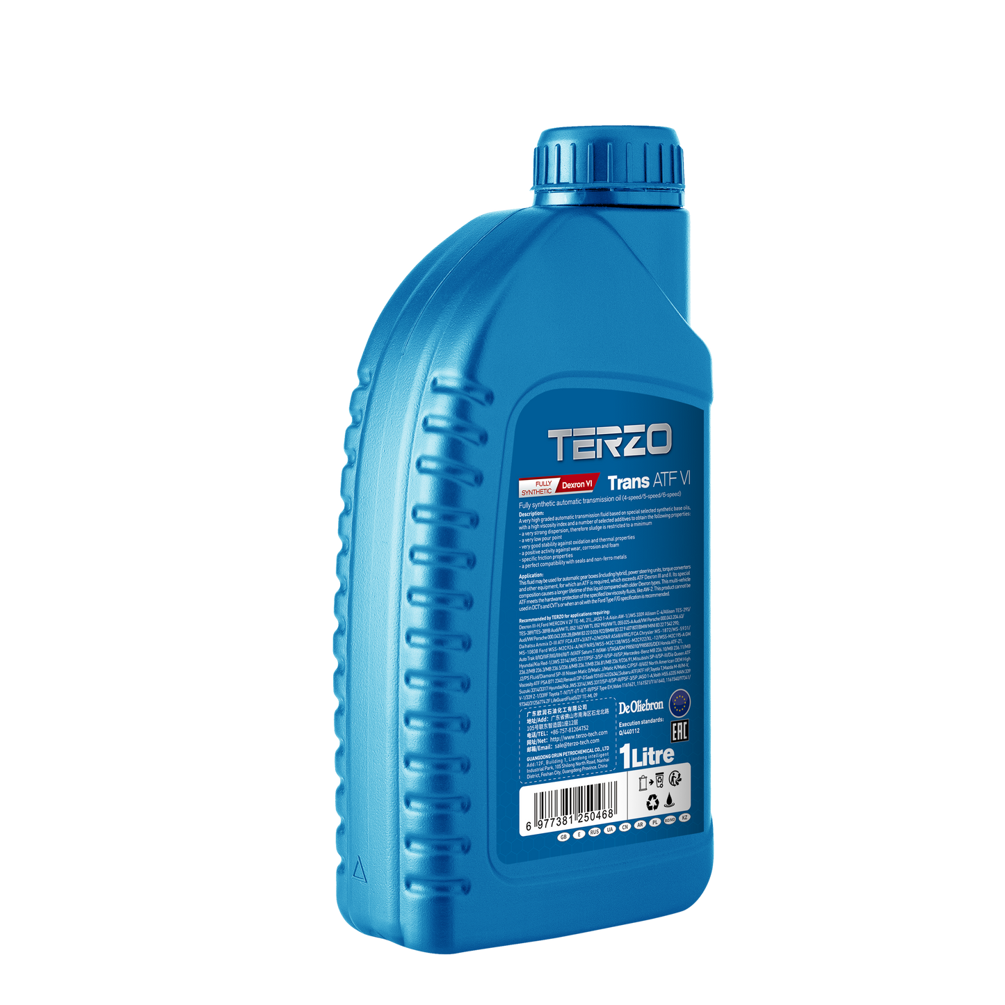 Trans ATF VI fully synthetic automatic transmission fluid  1L 4 Speed/5 Speed/6 Speed