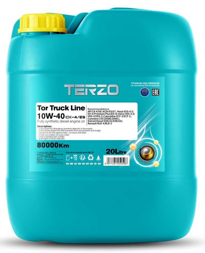TERZO's Tor Truck Line 10W40 CK-4 8万 Diesel Engine Oil 20L (1)