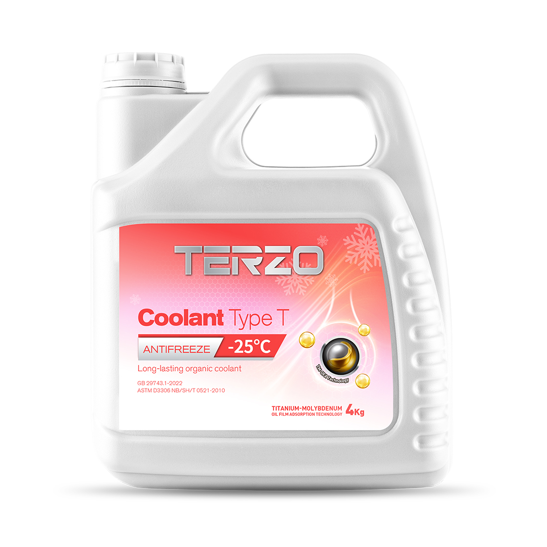 TERZO Coolant Type T -25°C Red Organic Long-Lasting Antifreeze (1)