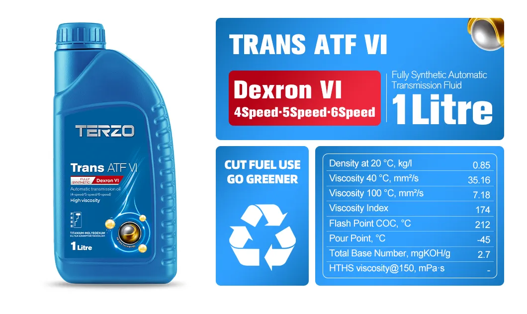 Panduan Utama untuk Cairan Transmisi Dexron III: Mengapa TERZO Trans ATF VI TERZO-Trans-ATF-VI_cocok-untuk-Transmisi-Dexron-III-Cairan