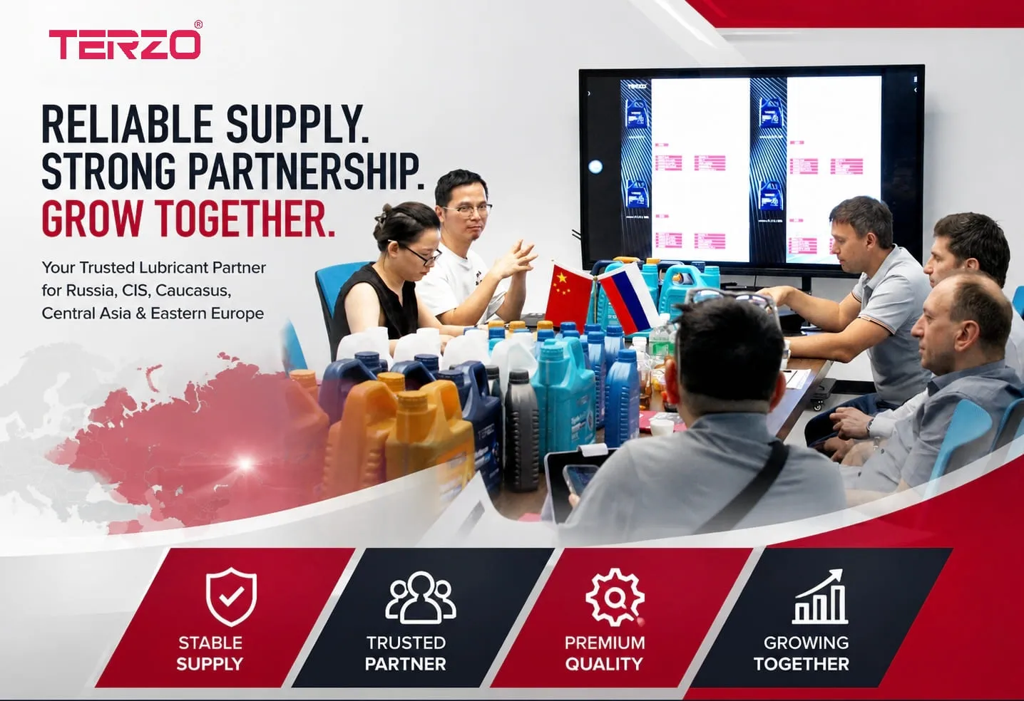 Russia Lubricant Supply Visit TERZO for Stable