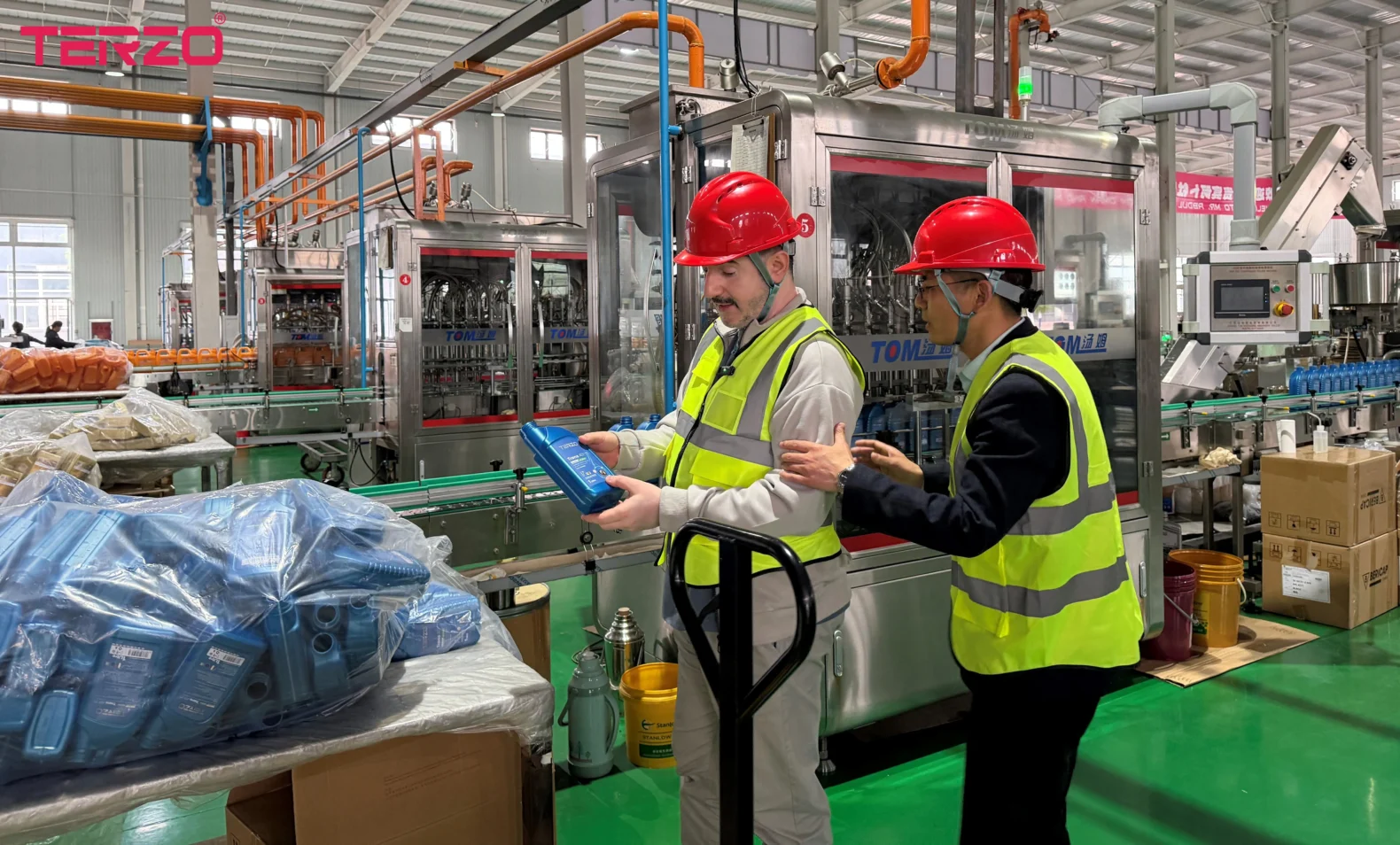 Lubricant filling line batch control and cross contamination prevention