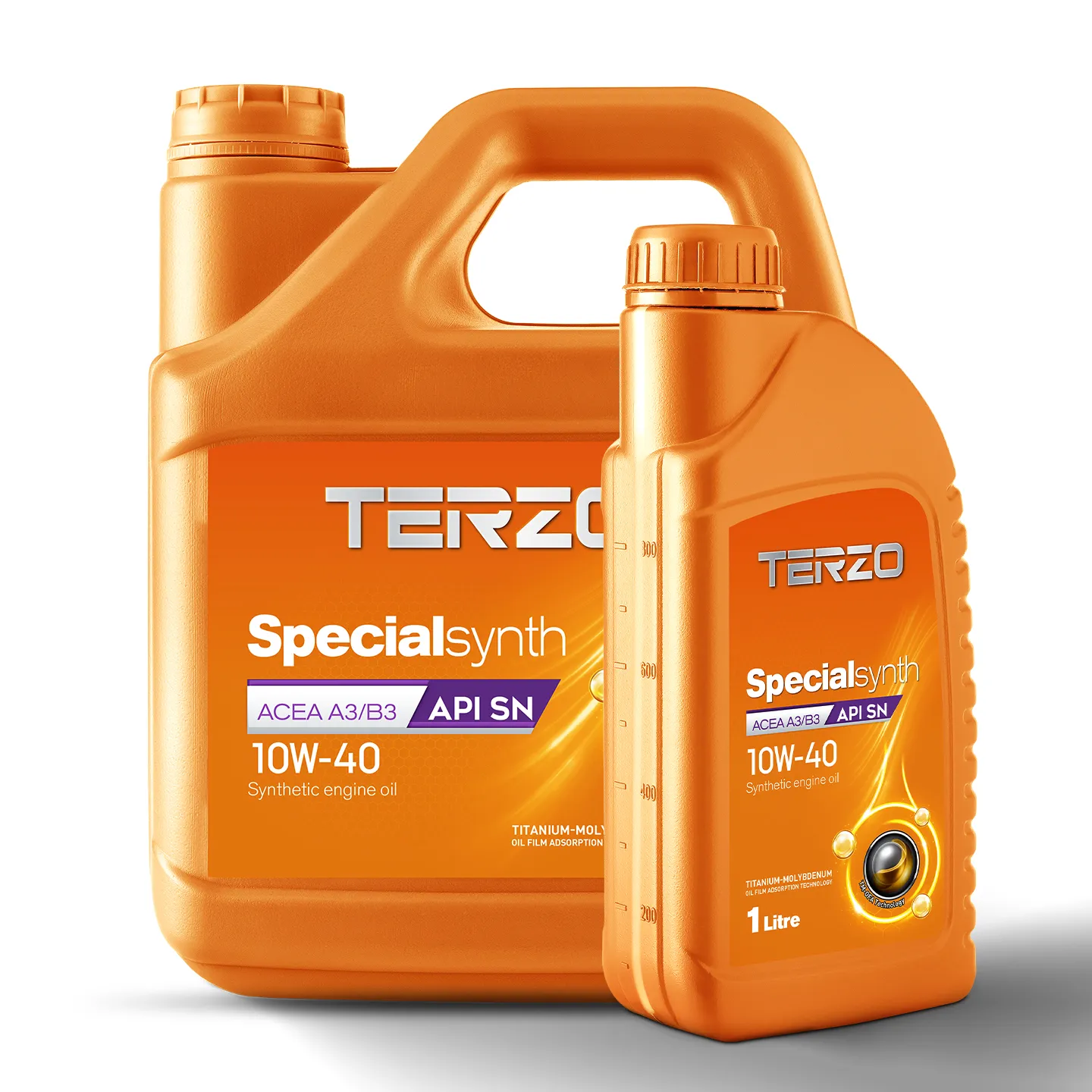TERZO Specialsynth 10W-40 Synthetic Engine Oil – 1L & 4L Bottle Combo Pack