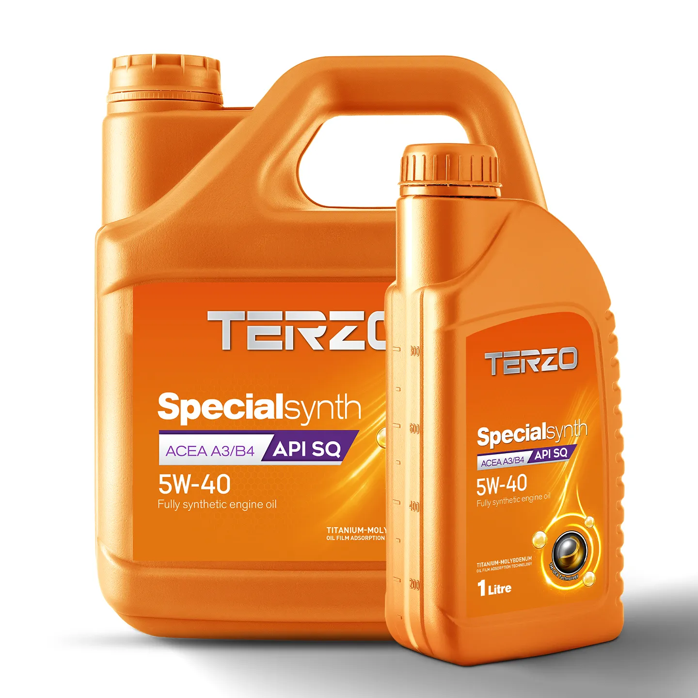 TERZO Specialsynth 5W-40 Fully Synthetic Engine Oil – 1L & 4L Bottle Combo Pack
