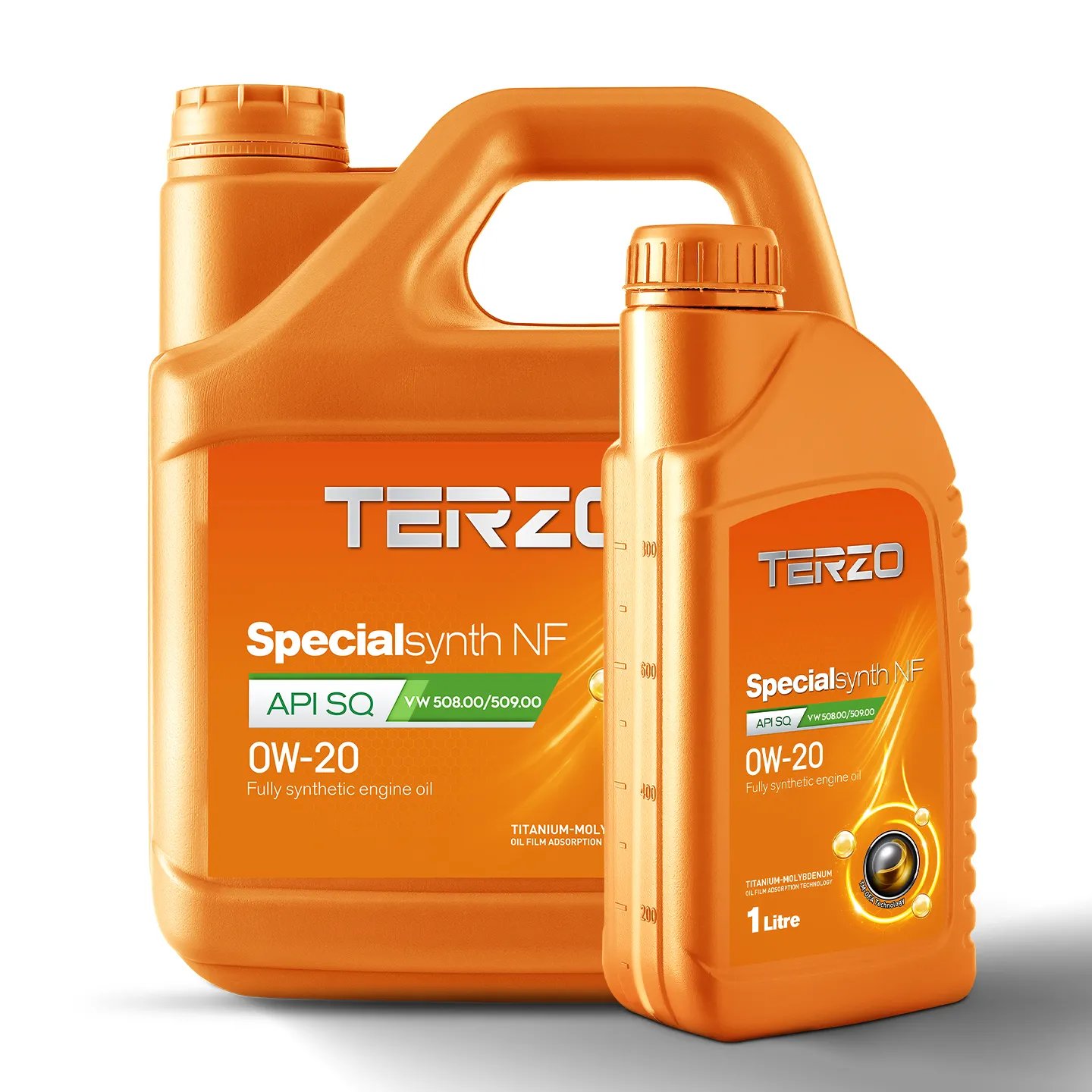 TERZO Specialsynth NF 0W-20 Fully Synthetic Engine Oil – 1L & 4L Bottle Combo Pack