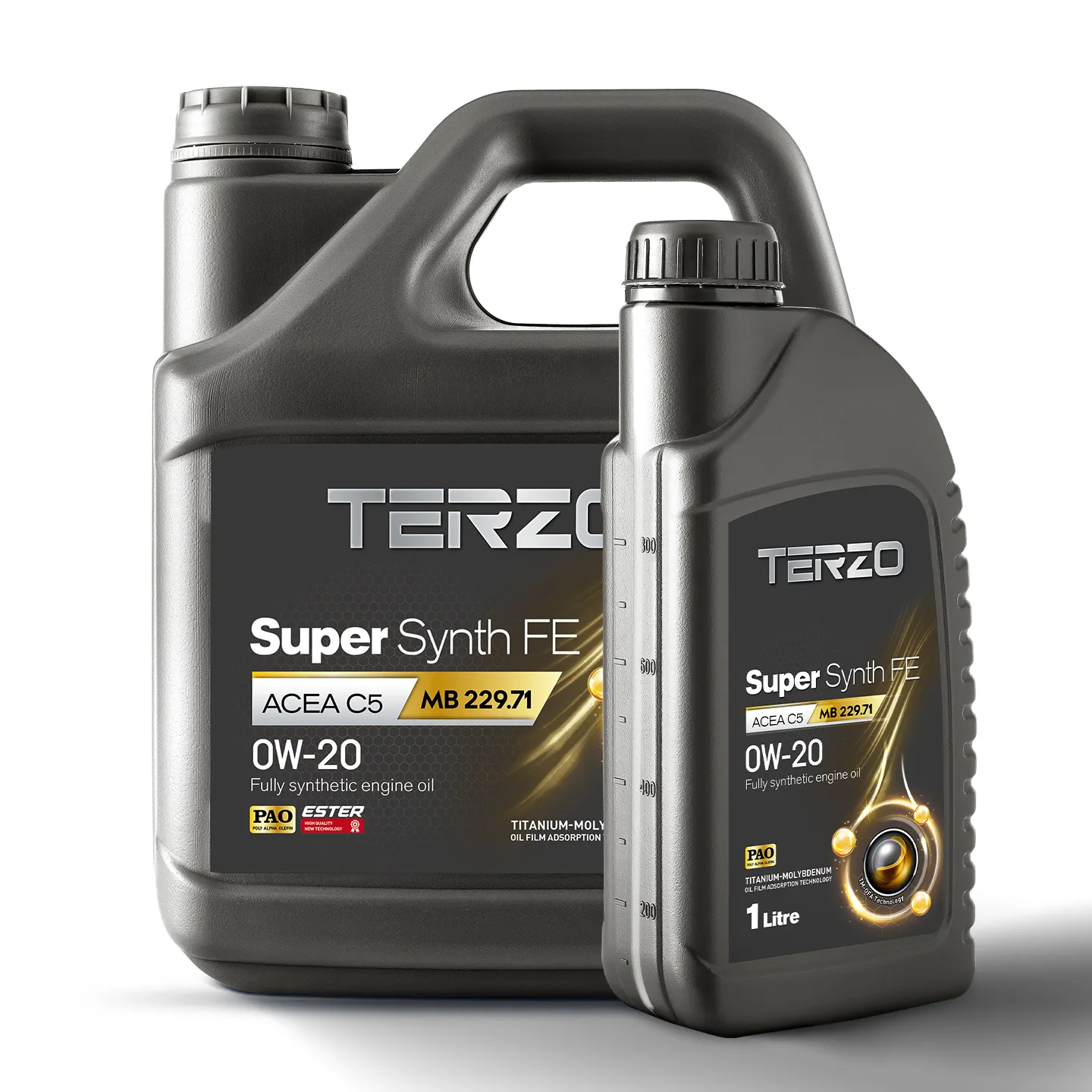 TERZO SuperSynth FE 0W-20 Super Fully Synthetic Engine Oil – 1L & 4L Bottle Combo Pack